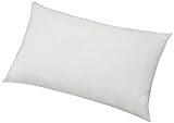 Amazon Basics - Protector de almohada hipoalergénico, blanco, 50 x 80 cm - 2 Unidades