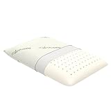 Bonmedico Almohada Viscoelastica - Almohada Cervical ortopédica y ergonómica; cojin Cervical de Fibra de bambú para la Cabeza y el Cuello en Color Blanco