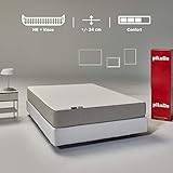 Pikolin Leah - Colchón viscoelástico y espuma HR, Altura 24cm, Firmeza Alta, Confort Visco, Calidad Óptima, Protección Higiénica Total, 135x190