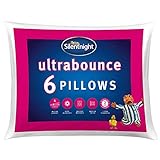 Silentnight Paquete de 6 Almohadas de Lujo, Paquete de 6 Almohadas Suaves de Apoyo Medio de Calidad de Hotel para Dormir de Lado, estómago y Espalda, hipoalergénicas, Lavables a máquina